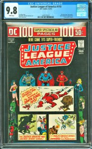 Justice League of America #110  (1974) CGC Graded 9.8 - 100 Page Spectacular!