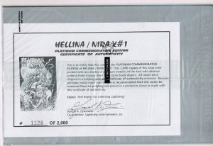 Hellina Nira X #1 Platinum Ed. and COA