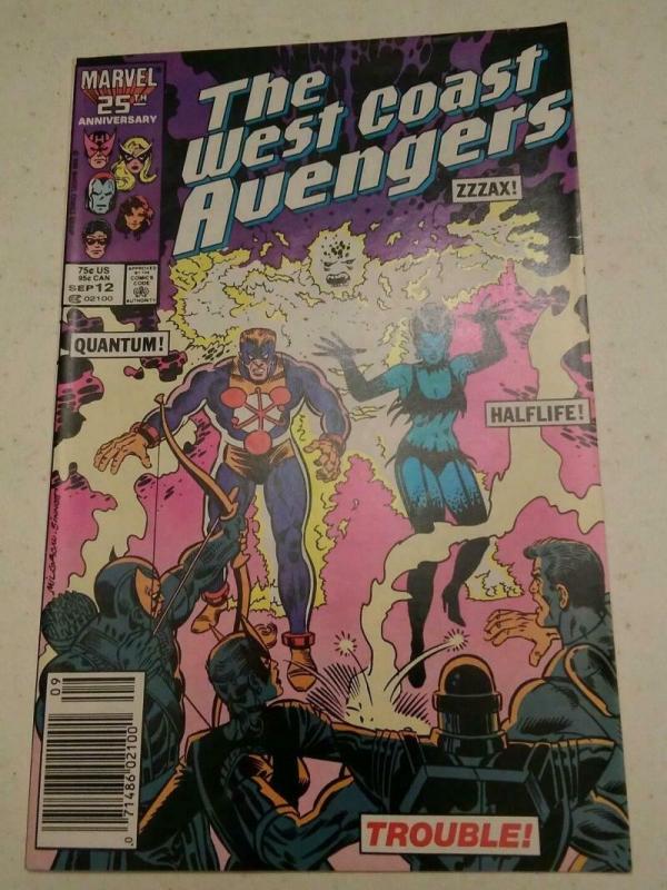WEST COAST AVENGERS #12, VF/NM, Wonder Man, HawkEye, Iron Man, Tigra, 1985 1986