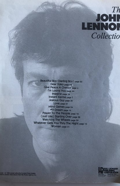 The John Lennon collection songbook 1983 64p