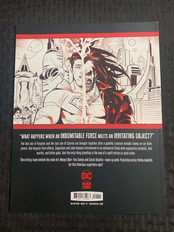 2021 SUPERMAN VS LOBO Book #1 SC DC Black Label VF 8.0 Mirka Andolfo