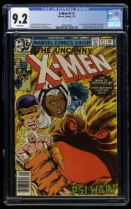 X-Men #117 CGC NM- 9.2 White Pages 1st Shadow King Origin Professor Xavier!