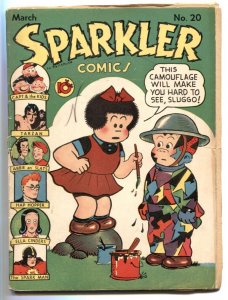 Sparkler #20 1943- Sparkman- Tarzan- incomplete