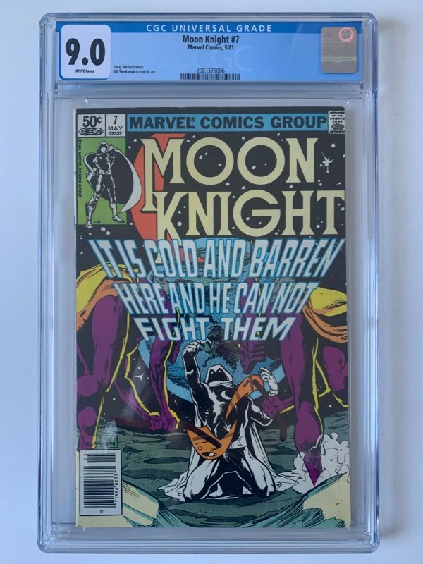 MOON KNIGHT #7 (1981 Series) - CGC 9.0 