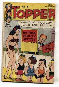 Tip Topper #5 1950-Fritzi Ritz swimsuit cover-Ernie Bushmiller-Li'l Abner- VG-