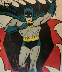 VINTAGE 27 x 40 1966 BATMAN POSTER MINT, FRAMED, PENGUIN IN BACKGROUND 