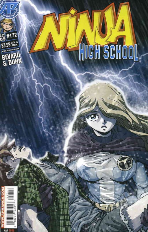 Ninja High School #172 VF/NM ; Antarctic | Ben Dunn Raining Lightning Cover