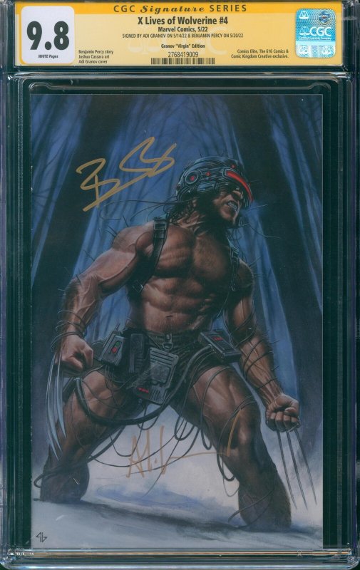 2x X Lives of Wolverine #4 CGC 9.8 Granov Sketch Cover & Granov Virgin Edition