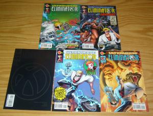 Eliminator #0 & 1-3 VF/NM complete series + variant - malibu ultraverse - zeck