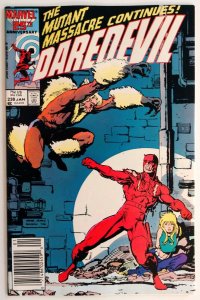 Daredevil #238 NEWSSTAND, Sabertooth App