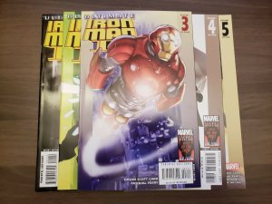 Ultimate Iron Man II (Marvel 2007) #1,2,3,4,5 | Pasqual Ferry Orson Scott Card 