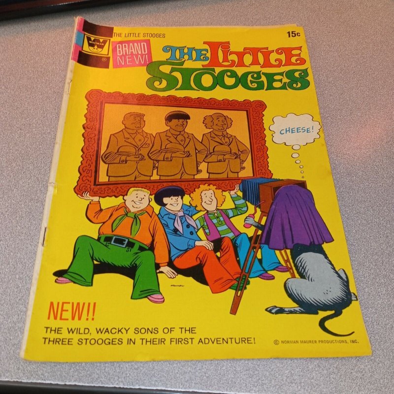 THE LITTLE STOOGES COMICS #1 whitman SEPTEMBER 1972 NORMAN MAURER COVER cartoon