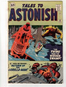 Tales to Astonish #30 1962 VG Kirby, Ditko Art Return of Gorilla-Man COVELL CERT
