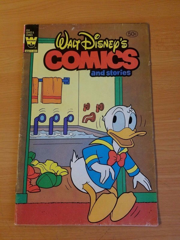 Walt Disney's Comics and Stories #494 ~ FINE - VERY FINE VF ~ (1982, Whitman)