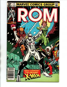 Rom #17 & 18 newsstand - X-Men - 1981 - FN/VF