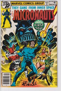 Micronauts #1  (Jan 1979) NM- 9.2, white! Beautiful book!