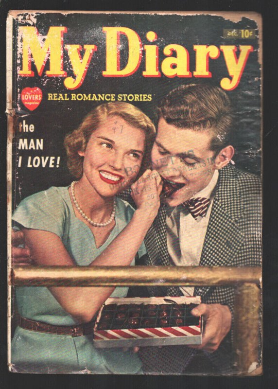 My Diary #1 1949-Atlas-1st issue-photo cover-good art-FR