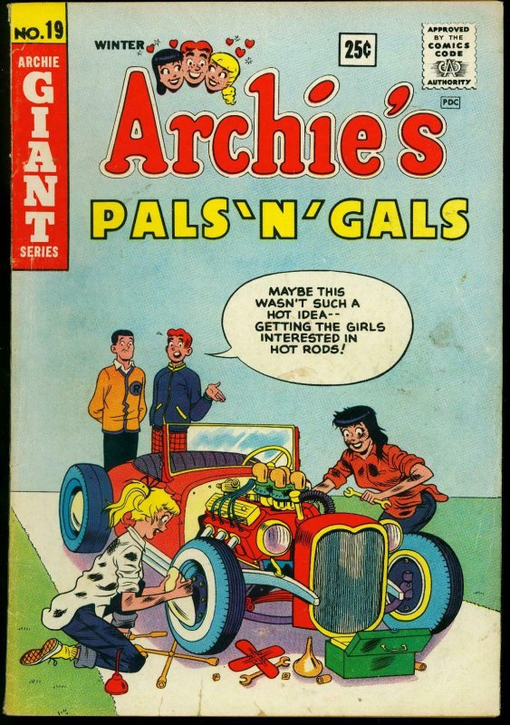 Archie's Pals 'n' Gals #19 1962- Hot Rod cover- Betty & Veronica G/VG