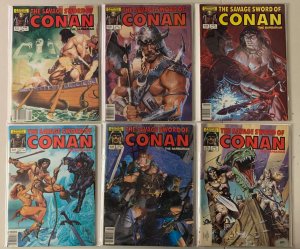 Savage Sword of Conan magazine lot #101-139 18 diff avg 6.0 (1984-87)