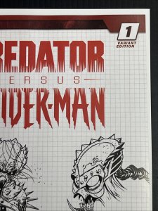 Predator Vs. Spider-Man #1 1:10 DESIGN VARIANT 2025 NM+ IN-HAND PROSHIPPER