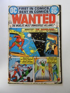 Wanted, The World's Most Dangerous Villains #1 (1972) VG+ rusty staples