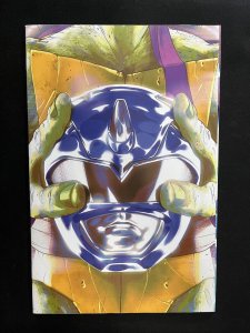 Mighty Morphin Power Ranger Teenage Mutant Ninja Turtles #3 NM CVR C Blue IDW...