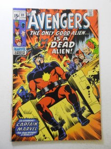 The Avengers #89 (1971) VG+ Condition moisture stain