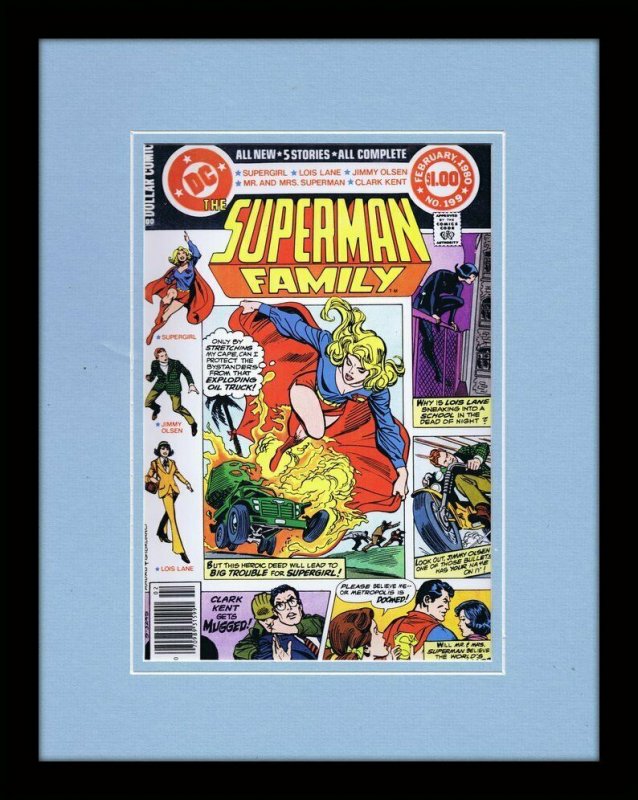 Superman Family #199 DC Framed 11x14 Repro Cover Display Supergirl Lois Lane