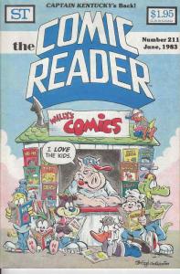 Comic Reader, The #211 VF/NM; Street Enterprises | save on shipping - details in