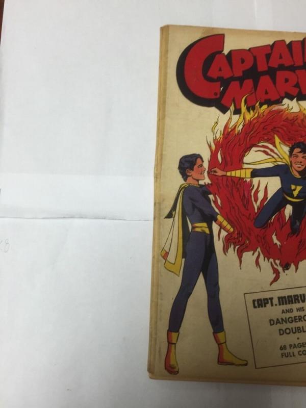 Captain Marvel Jr. 8 3.5 Tape Along Spine Very Good- Vg-