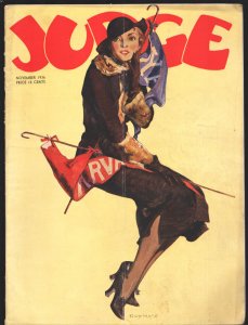 Judge 11/1936-GGA pin-up style cover by Guy Hoff-From the Platinum Age of Com...