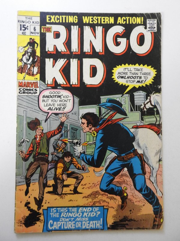 Ringo Kid #6 (1970) VG- Condition
