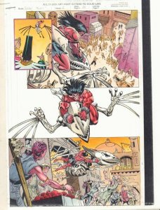 Conan: Flame and the Fiend #2 p.18 Color Guide Art - Conan Action by John Kalisz