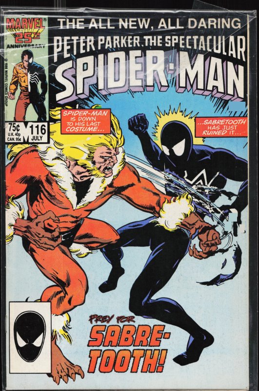 The Spectacular Spider-Man #116 (1986) Spider-Man [Key Issue]