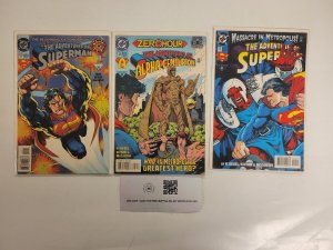 3 The Adventures Of Superman DC Comic Books #0 515 516 59 RC23