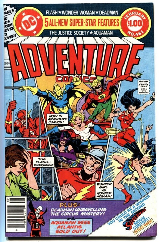 ADVENTURE COMICS #461 1979-JUSTICE SOCIETY BEGINS-VF