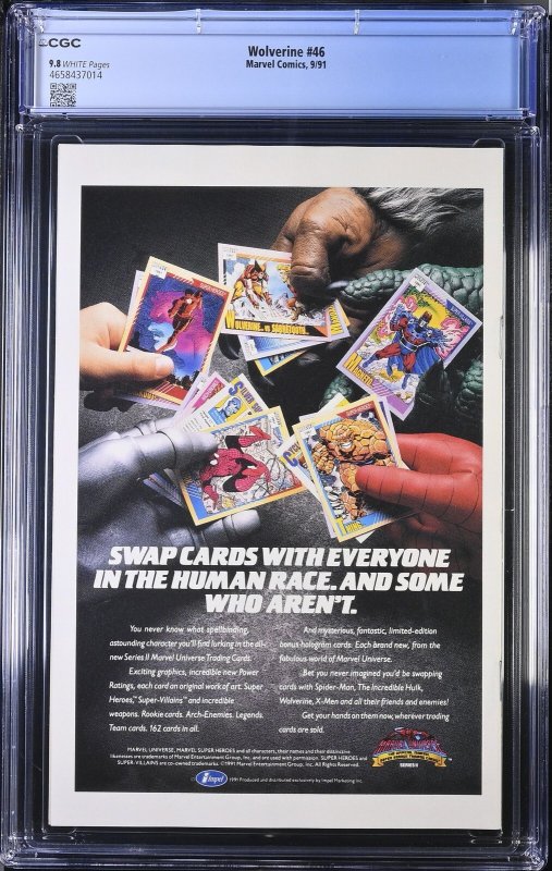 Wolverine #46 (9/91) Graded CGC 9.8