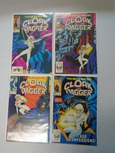 Cloak and Dagger set #1-4 Direct editions avg 8.5 VF+ (1983 1st Series)