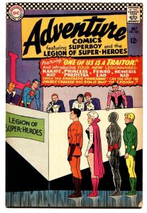 Adventure Comics #346 comic book 1966- Superboy- 1st Karate Kid Ferro Lad 