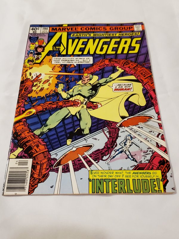 Avengers 194 VF/NM Cover by George Perez