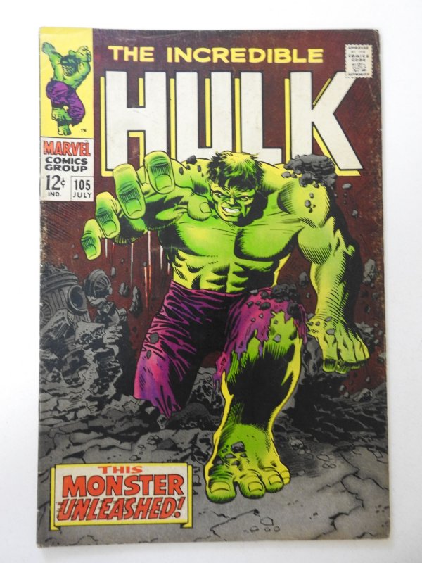 The Incredible Hulk #105 (1968) VG/FN Condition!