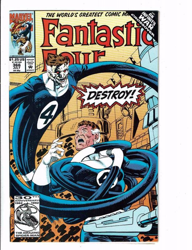 Lot of 6 Fantastic Four Marvel Comic Books #362 363 364 365 366 367 BH18 