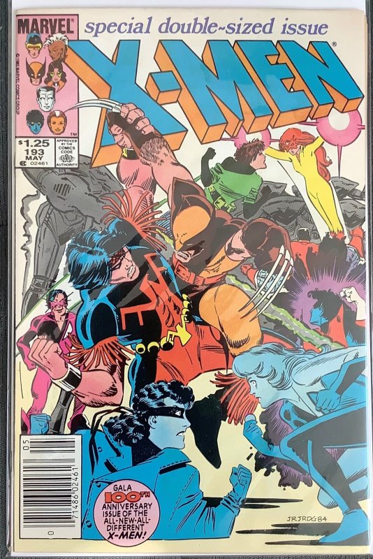 The Uncanny X-Men #193 Newsstand Edition (1985) 1st Warpath in Costume. NM