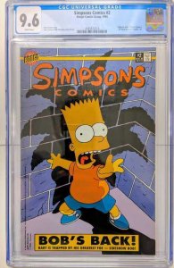 Simpsons Comics #2 (1994) Bart Simpson CGC 9.6