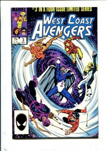 West Coast Avengers #3 - Bob Hall, Brett Breeding Cover Art. (9.2 OB) 1984
