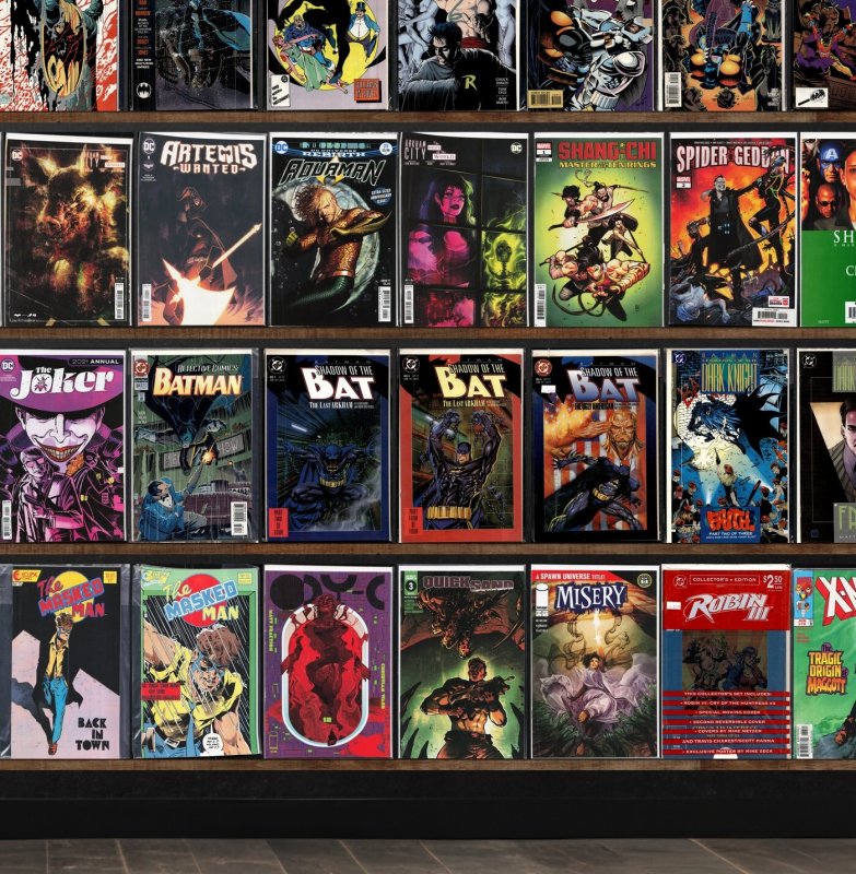 Huge Lot 140+ Comics with Batman, Robin, Detective Comics, X-Men & More!