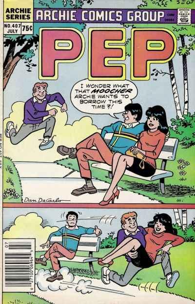 Pep Comics #407, Fine- (Stock photo)