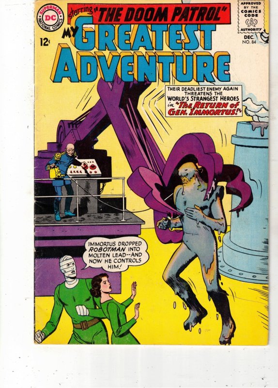 My Greatest Adventure #84 (1963) VF/NM  PRICE DROP! Doom Patrol  BEANTOWN CERTIF