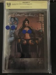 Zirty Girlz #1 9.8 CBCS Fett Cosplay Naughty Virgin Variant signed by Szerdy