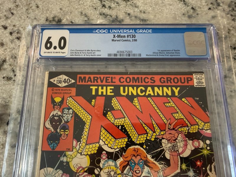 Uncanny X-Men # 130 CGC Graded 6.0 Marvel Comic Book 1st Dazzler Appearance JH24